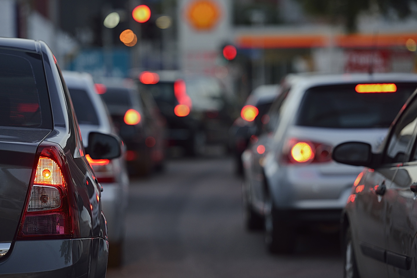 Embouteillage illustrant la régulation des flux